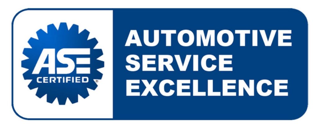 We are certified as a center of Automotive Service Excellence.